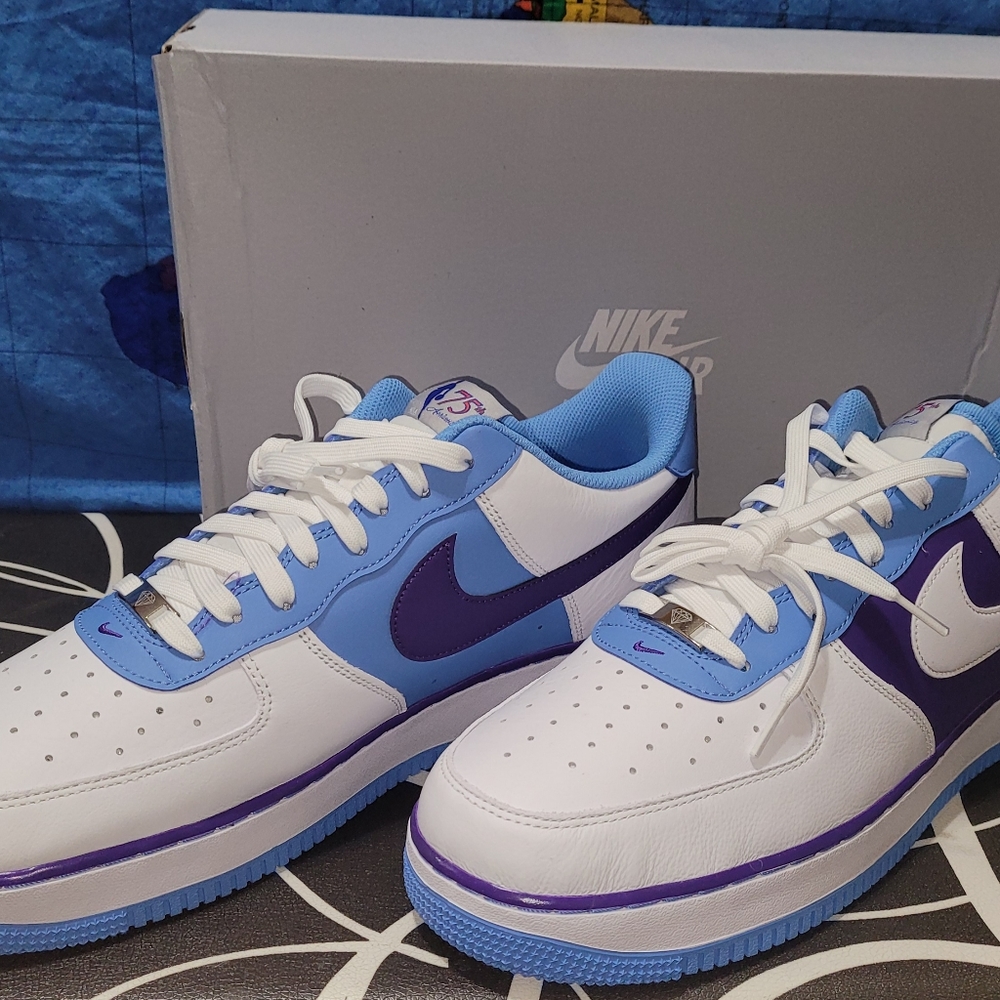 Nike Air Force 1 07 LV8 75th Anniversary Lakers DC8874-101 Confirmed Men’s Sz 15